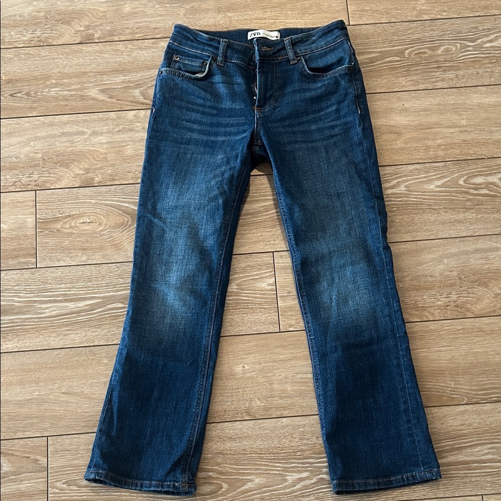 Zara Dark Blue Boot Cut Jeans